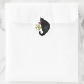 Chat noir avec Stickers Mistletoe (Sac)