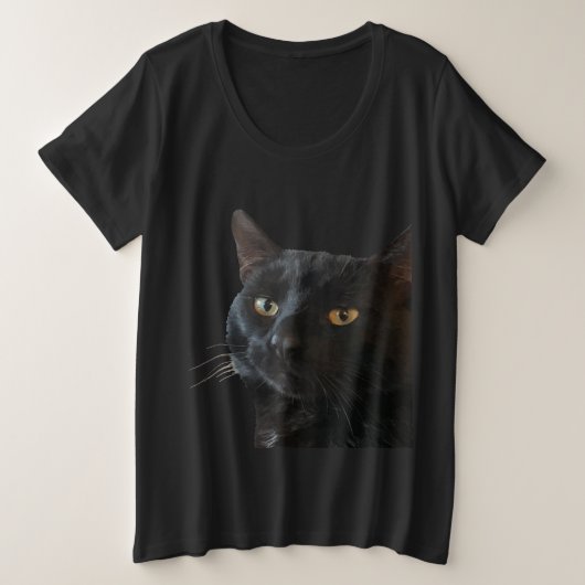 Chat Noir Avec Une Expression Amusante Et Excentri (Design devant)
