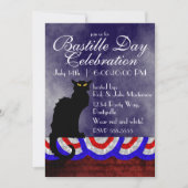 Chat Noir Bastille Day Kaart (Voorkant)