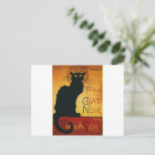 Chat Noir - Black Cat Briefkaart (Staand voorkant)