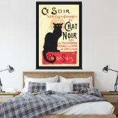 Chat Noir~Black Cat Canvas Afdruk (Insitu (Slaapkamer))