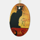 Chat Noir - Black Cat Keramisch Ornament (Links)