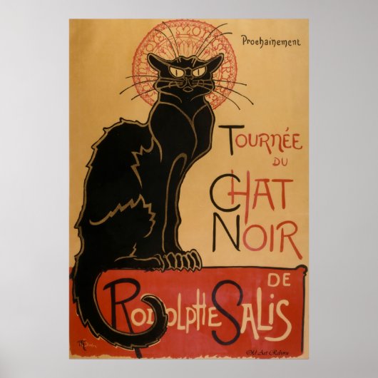 Chat Noir ~ Black Cat Poster (Voorkant)