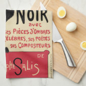 Chat Noir~Black Cat Theedoek (Quarter Fold)