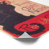 Chat Noir Black Cat Vintage Poster (Hoek)