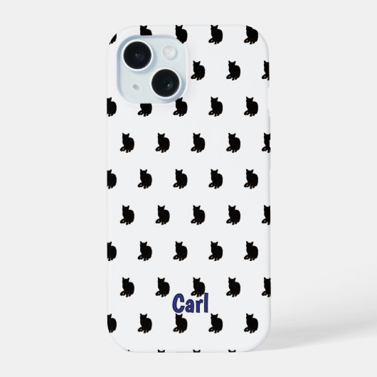 Chat noir (blanc) (Verso)
