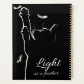 Chat noir blanc fluet (Dos)