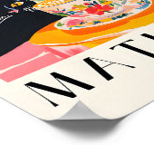 Chat Noir Boire Café, Drôle Poster De Cuisine Es (Coin)