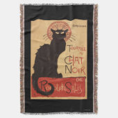 Chat Noir Cabaret Troupe Black Cat Promo Poster Deken (Voorkant Verticaal)