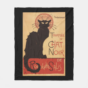Chat Noir Cabaret Troupe Black Cat Promo Poster Fleece Deken