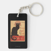 Chat Noir Cabaret Troupe Black Cat Promo Poster Sleutelhanger (achterkant)
