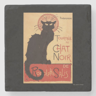 Chat Noir Cabaret Troupe Black Cat Promo Poster Stenen Onderzetter