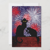 Chat Noir Canada Day Kaart (Achterkant)