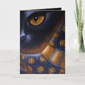 CHAT NOIR - Carte CASQUETTE WITCH (Devant)