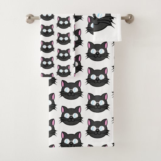 Chat noir Chat noir Chat gris Chat portant des lun (En situation)