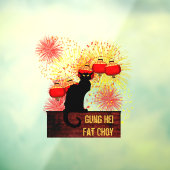 Chat Noir Chinees nieuwjaar Raamsticker (Vel 3)