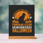 Chat noir citrouille lune design Halloween_1 (Neutre)