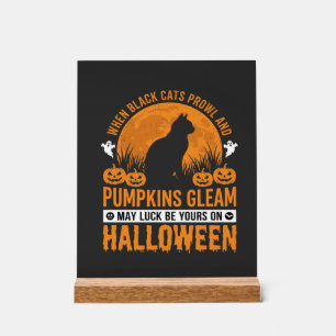 Chat noir citrouille lune design Halloween_1
