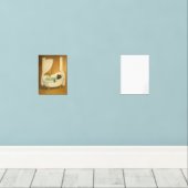 Chat noir dans une baignoire pieds cubes Imprimer (Parquet)