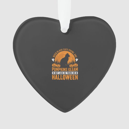 Chat noir de Halloween Citrouille Lune Design_1 (devant)