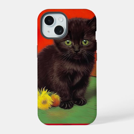 Chat noir de style Van Gogh (Verso)