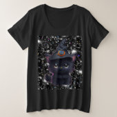 Chat noir d'Halloween drôle (Design devant)