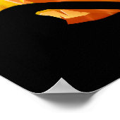 Chat noir d'Halloween et affiche Citrouille (Coin)