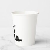 Chat noir d'Halloween Gobelet en carton (Gauche)