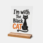 Chat noir drôle gravure vintage Halloween Design (Angle)