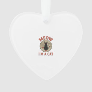 Chat Noir Drôle Lune Vintage Design Halloween_1