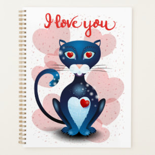 Chat noir en amour