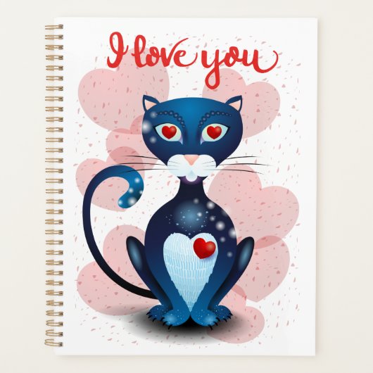 Chat noir en amour (Devant)