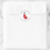 Chat noir en bas autocollant cadeau (Sac)