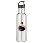 Chat noir en bouteille de potion T-shirt classique (Devant)