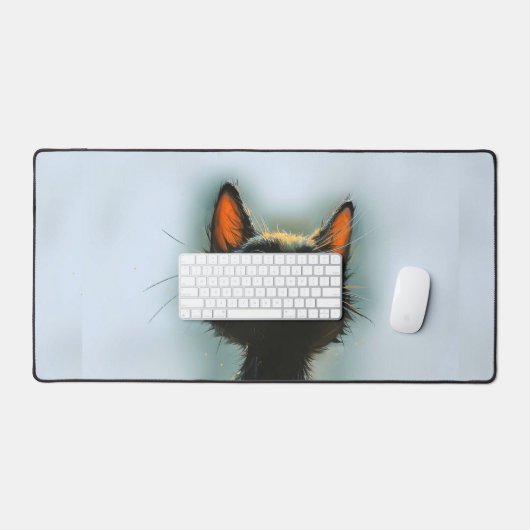 Chat noir enchanté (Clavier et souris)