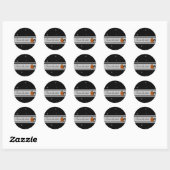 Chat noir Enregistrer les stickers Date (Feuille)