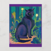 Chat noir, Ernst Ludwig Kirchner, Carte postale Ar (Devant)