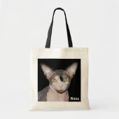 Chat noir et blanc du sac | Sphynx (Devant)