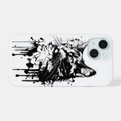 Chat noir et blanc Splash (Verso Horizontal)