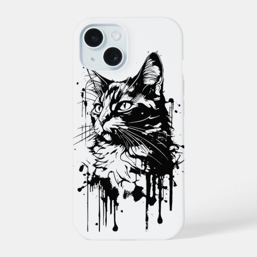 Chat noir et blanc Splash (Verso)