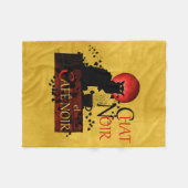 Chat Noir et Café Noir Fleece Deken (Voorkant (Horizontaal))