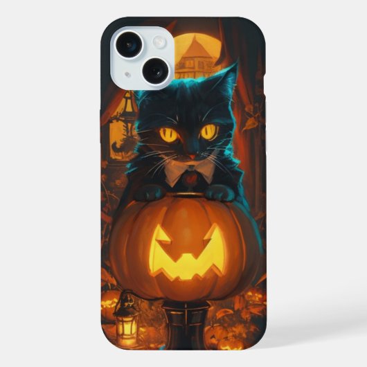 Chat noir et citrouille de Jack (Verso)