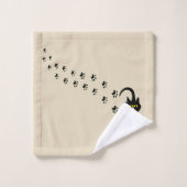 Chat noir et Pawprints (Gant de toilette)