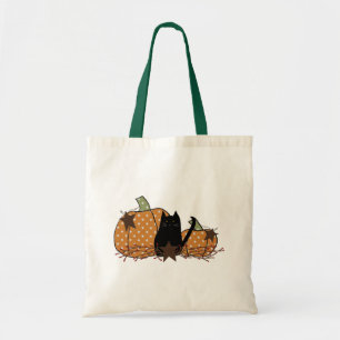Chat Noir Et Sac Citrouille