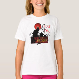 Chat Noir et Thé Noir, Black Cat Black Tea T-shirt