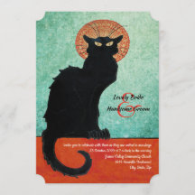 Chat Noir  Franse Cat Blue Wedding