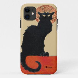 Chat Noir Franse zwarte kat iPhone 11 Hoesje
