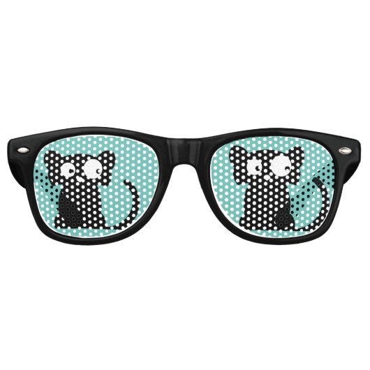 CHAT NOIR FUNNY Party Lunettes de soleil (Devant)
