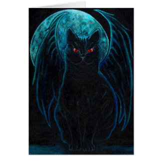 Chat noir gothique