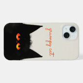 Chat noir grincheux (Verso Horizontal)